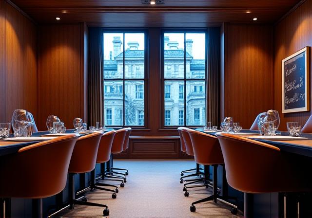 Sophisticated workspace in central London with classic architecture